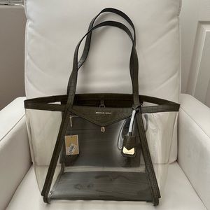 Michael Kors large tote with wristlet included